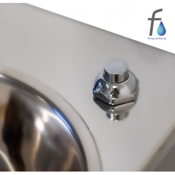 FONTECO DF13-1WBR Питьевой настенный фонтан с кнопкой и кольцом FONTECO DF13-1WBR Питьевой настенный фонтан с кнопкой и кольцом-5