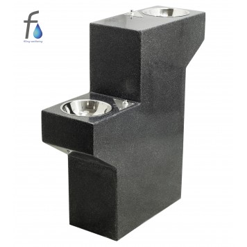 FONTECO DF17-2LBR Каменный питьевой фонтан двухуровневый СанПиН-0