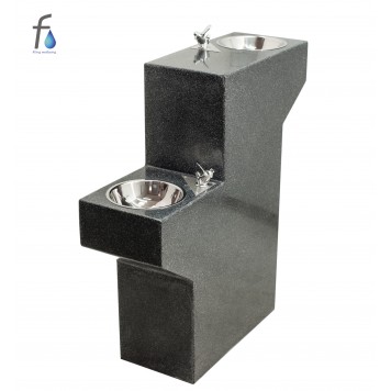 FONTECO DF17-2LDf Питьевой фонтан из камня двухъярусный-0