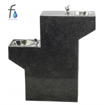 FONTECO DF17-2LDf Питьевой фонтан из камня двухъярусный-9