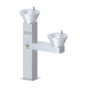 FONTECO DF10-2LDf Питьевой фонтан конусный с 2-мя чашами-0