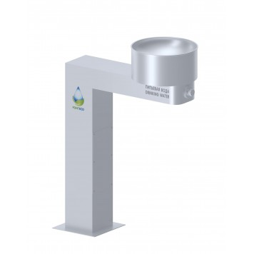 FONTECO DF11-1LBR Питьевой фонтан г-образный вандалостойкий напольный-0