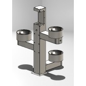 FONTECO DF11-4LBFBRBDp Универсальный питьевой фонтан с поилкой для собак.