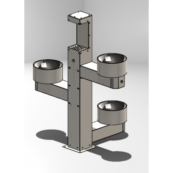 FONTECO DF11-4LBFBRBDp Универсальный питьевой фонтан с поилкой для собак.-0